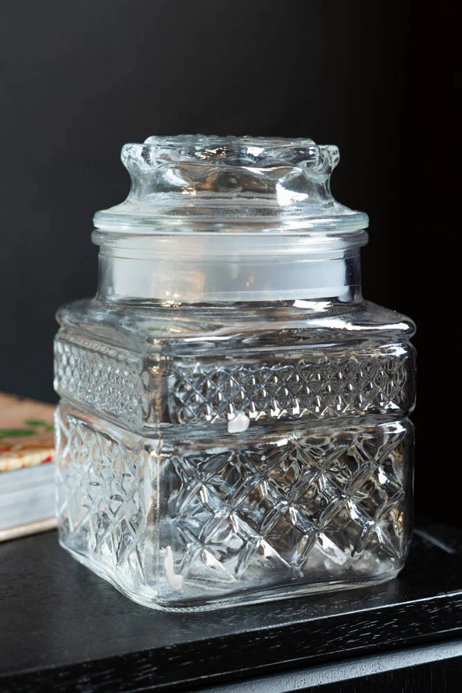 Set Of 2 Vintage-Style Glass Storage Jars - Image 2