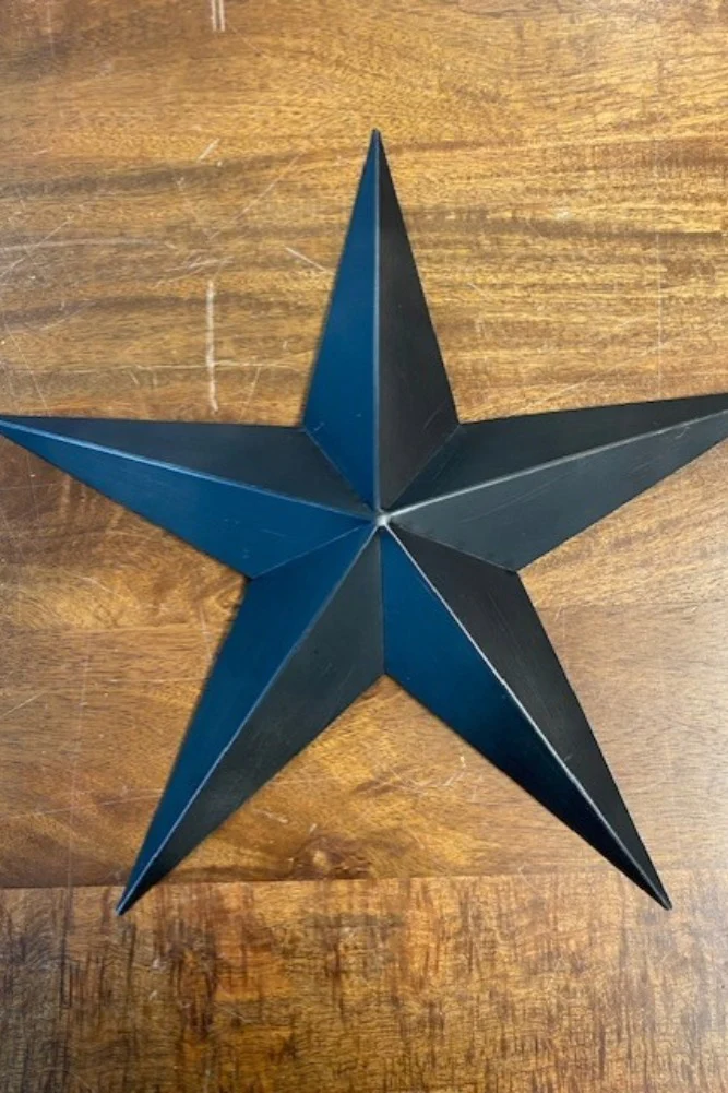 Set Of 3 Black Metal Stars - SECONDS - Image 5