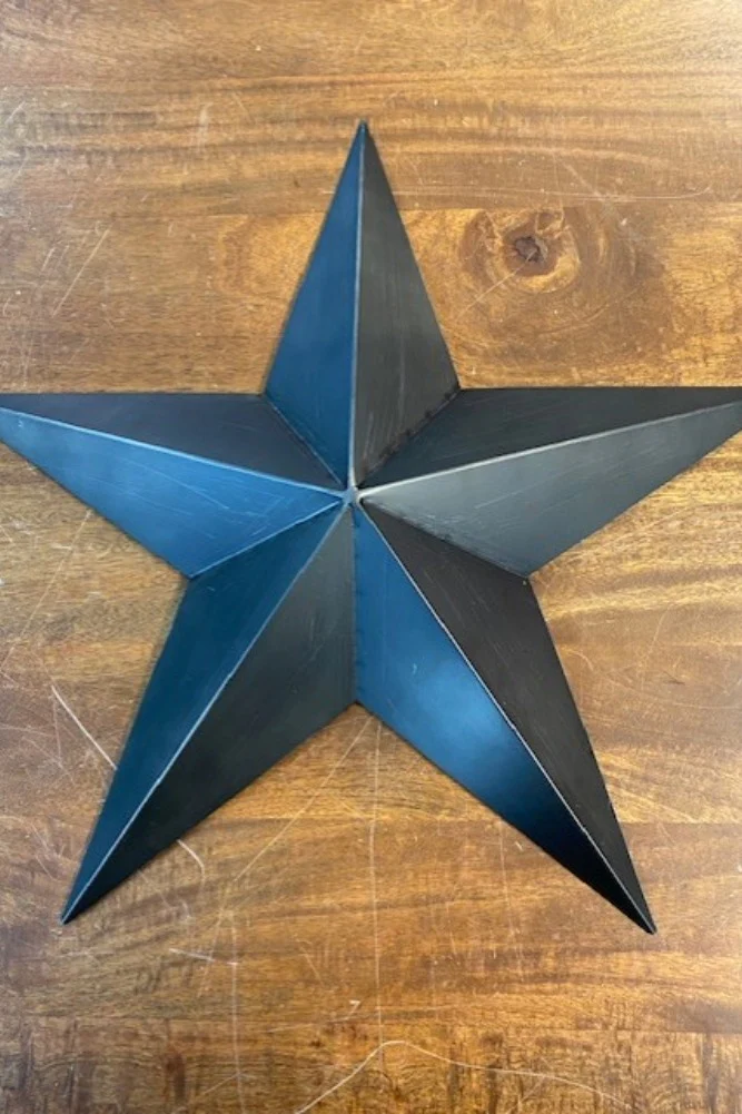Set Of 3 Black Metal Stars - SECONDS - Image 7