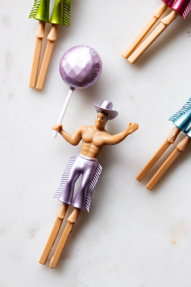 Set of 4 Cowboy Cake Toppers - Image 4