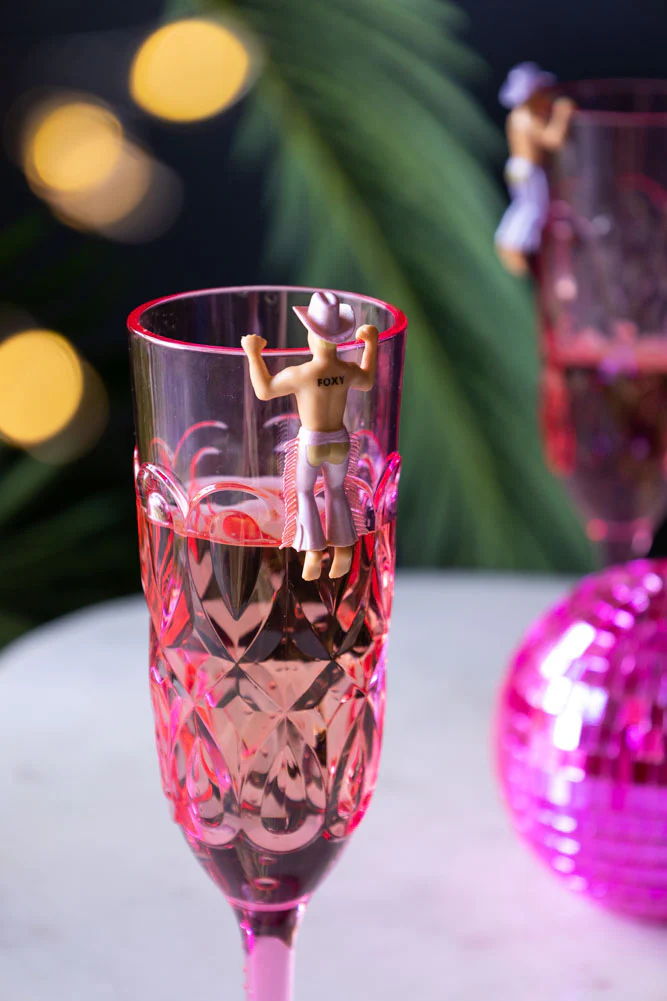Set Of 4 Disco Cowboys Drink Markers - Image 7