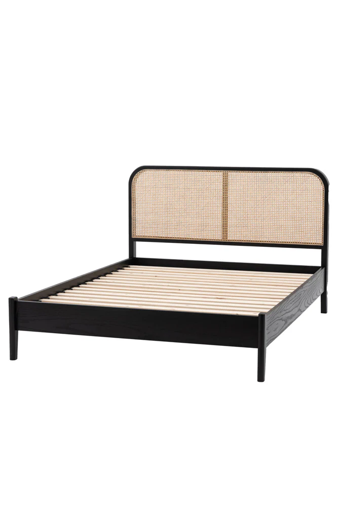 Sleek Curved Wooden Bedframe - Available in Two Sizes - Image 4