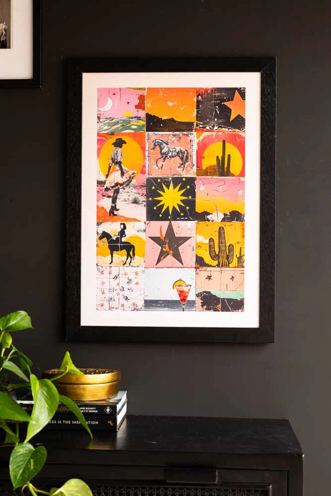 Sunset Wild West Print - Framed Or Unframed Available - Image 2