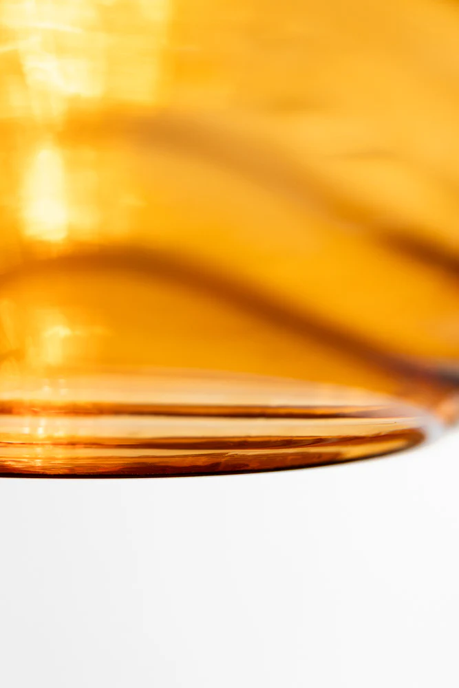 Swirled Glass Easyfit Ceiling Light Shade in Amber - Image 4