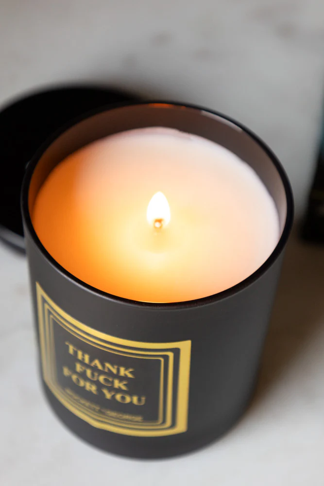 Thank Fuck For You Scented Candle - Leather & Tobacco - Image 7
