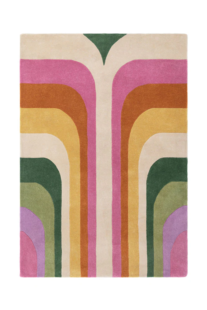 The Romy Retro Rug in Pink - Available in 3 Sizes - Image 5