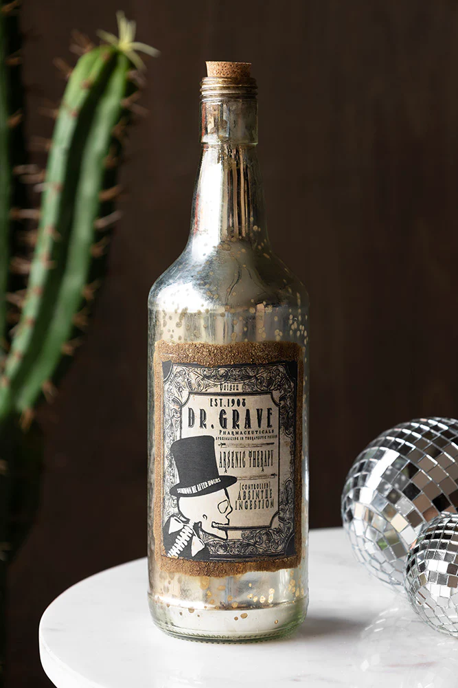 Vintage-Style Poison Ornamental Glass Bottle - Image 2